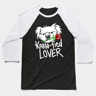 "Koalafied Lover" Australian Themed for Valentine's Day Baseball T-Shirt